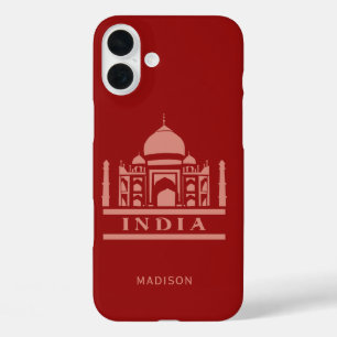 INDIEN individuelle Name und Farbe iPhone 16 Plus Hülle