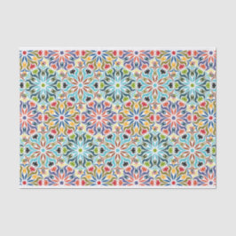 Indien Inspirierte Abstraktes geometrisches Muster Seidenpapier