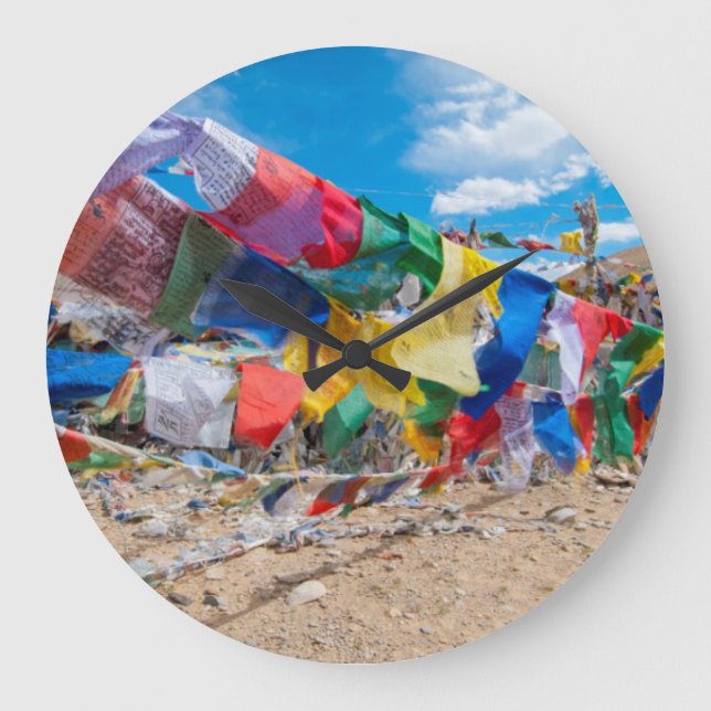 Indien, Jammu & Kaschmir, Ladakh, Namshangla-Pass Große Wanduhr (Vorderseite)