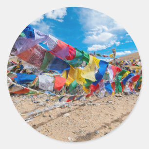 Indien, Jammu & Kaschmir, Ladakh, Namshangla-Pass Runder Aufkleber