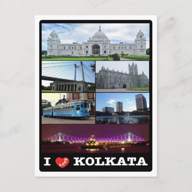 Indien - Kalkutta - Mosaik - Postkarte (Vorderseite)