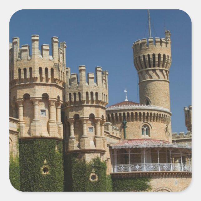 INDIEN, Karnataka, Bangalore: Bangalore Palace Quadratischer Aufkleber (Vorderseite)