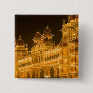 INDIEN, Karnataka, Mysore : Majaraja-Palast (b. 2 Button