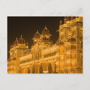 INDIEN, Karnataka, Mysore: Majaraja-Palast (b. 2 Postkarte