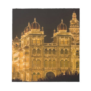 INDIEN, Karnataka, Mysore : Majaraja-Palast (b. Notizblock