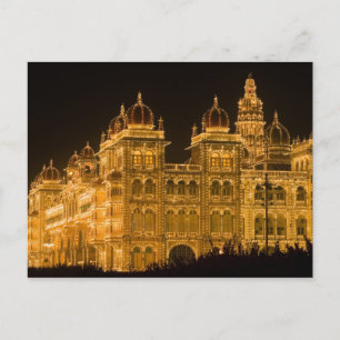 INDIEN, Karnataka, Mysore : Majaraja-Palast (b. Postkarte