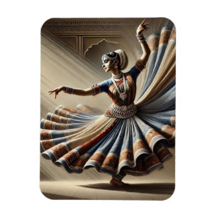 Indien Kathak Tänzer Reise Magnet