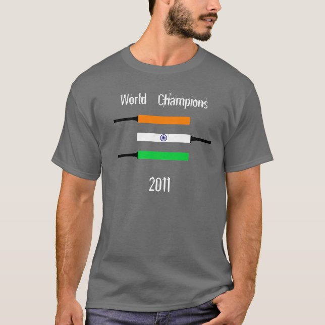 Indien-Kricket-Meister T-Shirt (Vorderseite)