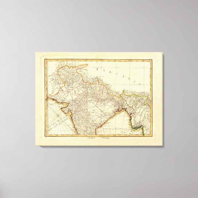 Indien Leinwanddruck (Vorderseite)