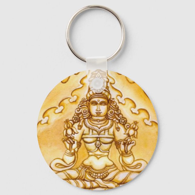 Indien Meditation Schlüsselanhänger (Vorderseite)