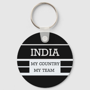 Indien Mein Land Mein Team Konzept Schlüsselanhänger