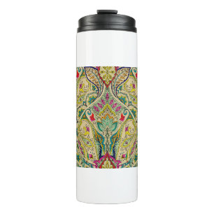 Indien nahtlos paisley Muster, dekorative Grenze. Thermosbecher