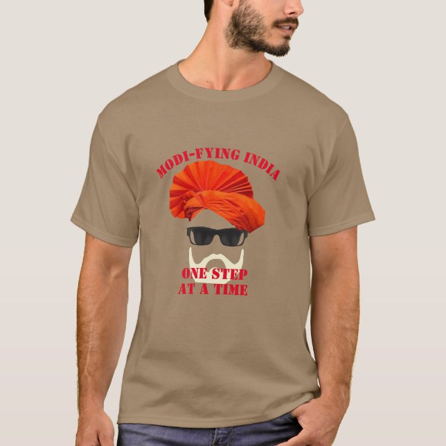 Indien Narendra Modi PM Indien stolz T-Shirt (Vorderseite)