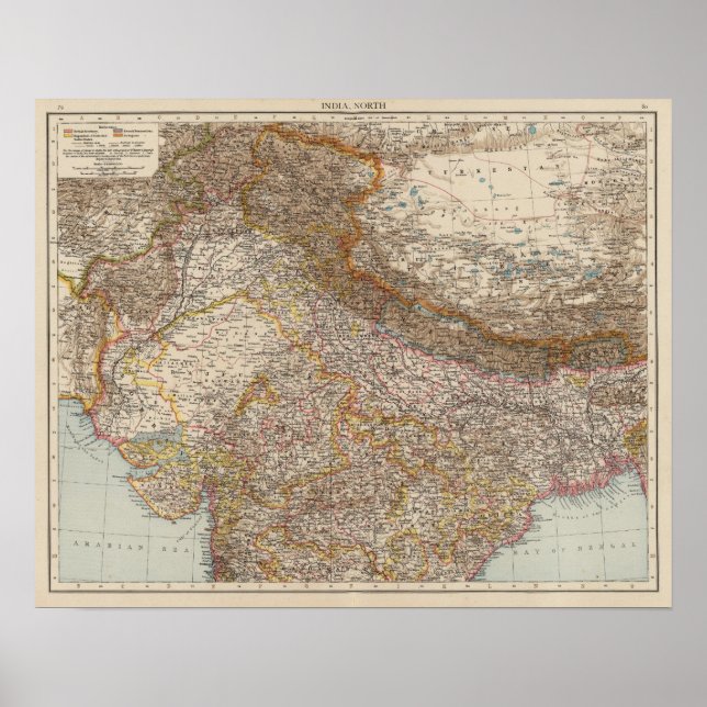 Indien Nord Poster (Vorne)
