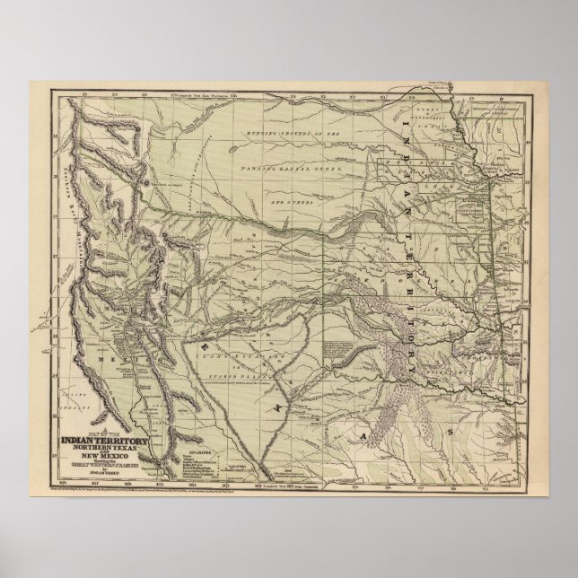 Indien, Nordtexas, New Mexico Poster (Vorne)