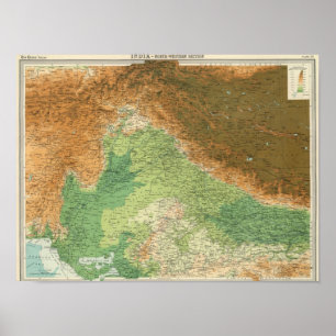 Indien Nordwestteil Poster