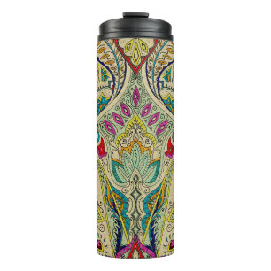 Indien paisley Muster, böhmische Grenze. Thermosbecher