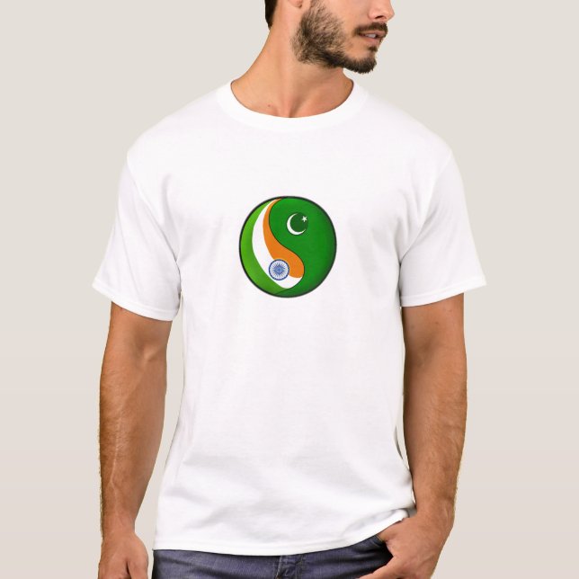 Indien + Pakistan in der Harmonie T-Shirt (Vorderseite)