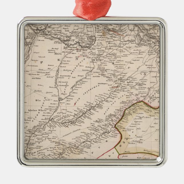 Indien, Pakistan Silbernes Ornament (Vorne)