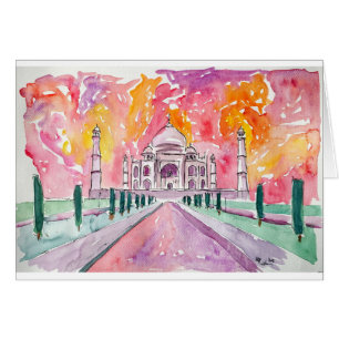 Indien-Palast am Sonnenuntergang