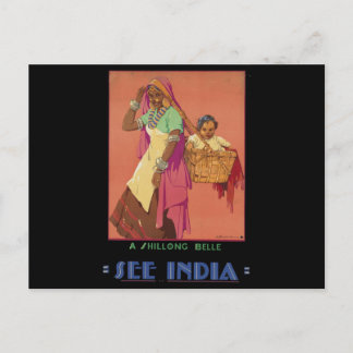Indien Postkarte