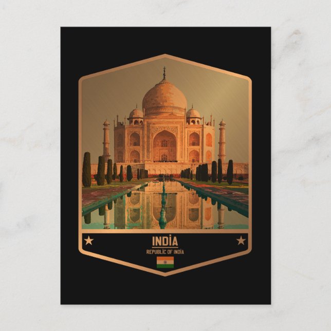 Indien Postkarte (Vorderseite)