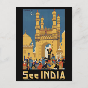 Indien Postkarte
