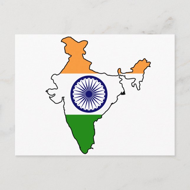 Indien Postkarte (Vorderseite)