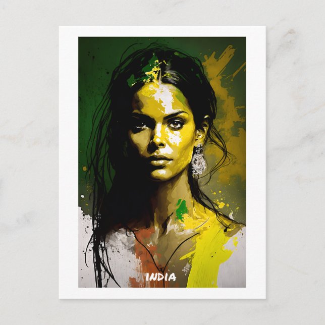 Indien Postkarte - Welt der Frauen-Sammlung (Vorderseite)