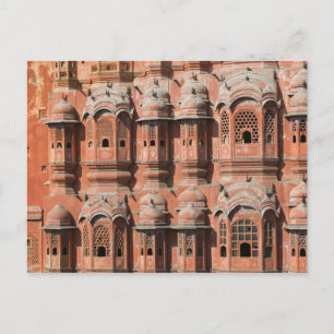 INDIEN, Rajasthan, Jaipur: Hawa Mahal (Palast des  Postkarte
