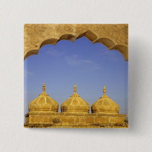 Indien, Rajasthan, Jaisalmer. Sandsteinkuppeln Button