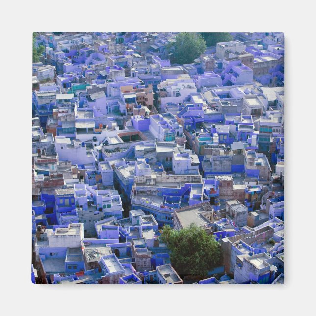 INDIEN, Rajasthan, Jodhpur: Blaue Stadt Jodhpur Magnet (Vorne)