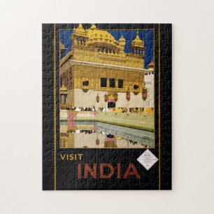 Indien Reiseplakat besuchen Puzzle