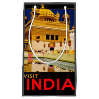Indien Reiseplakat indische Vintage Kunst