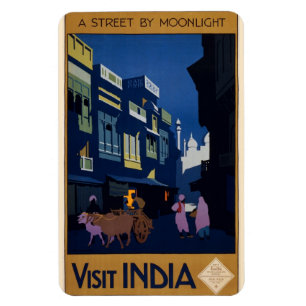 Indien Reiseplakat Magnet