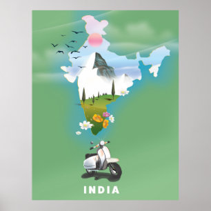 Indien Reiseplakat Poster