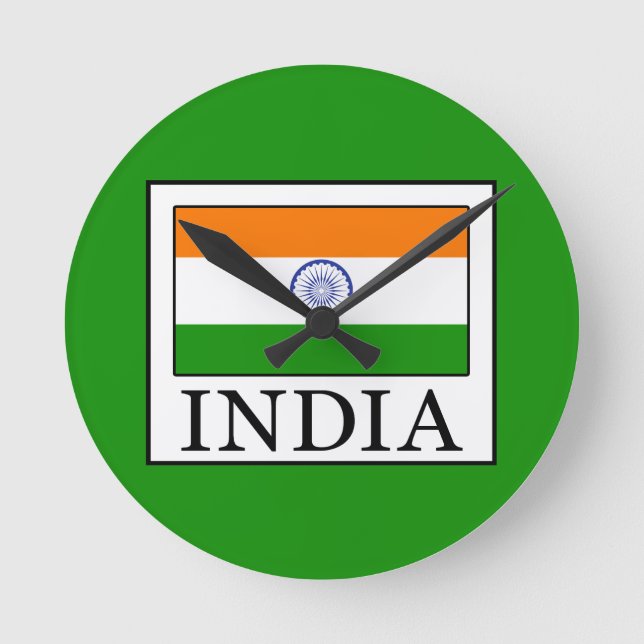 Indien Runde Wanduhr (Vorderseite)