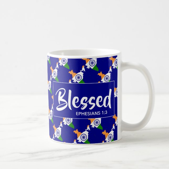 INDIEN Selige Ephesianer Christliche Schrift Kaffeetasse (Rechts)
