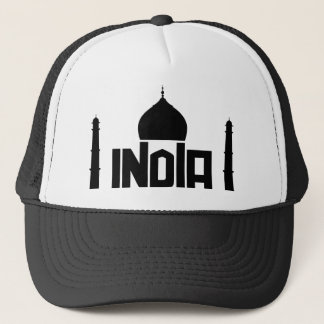 Indien Souvenir lustige Taj Mahal Typografie Truckerkappe