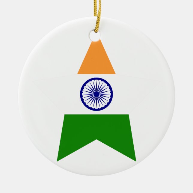 Indien-Stern Keramikornament (Vorne)