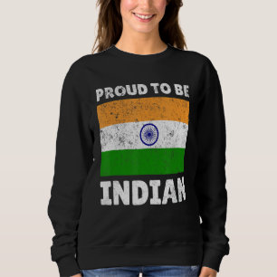 Indien Stolz Flagge Hinduismus Ashok Chakra stolz Sweatshirt