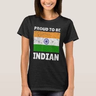 Indien Stolz Flagge Hinduismus Ashok Chakra stolz T-Shirt