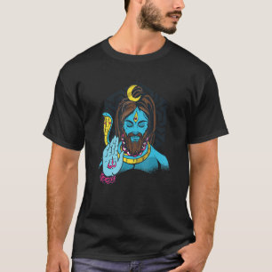 Indien Stolze Flagge Gott Hindi Sikh Mond Hindus S T-Shirt