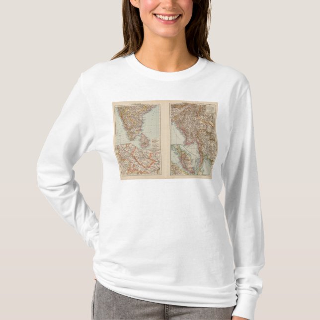Indien Süd, Birma, malaiische Halbinsel T-Shirt (Vorderseite)