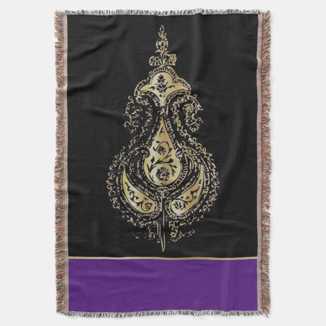 Indien - Throw Blanket Decke (Vorderseite Vertikal)