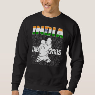 Indien Tischtennis Unterstützen Sie das indische Sweatshirt