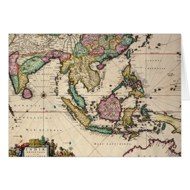 Indien u. Ceylon nach Australien (Vorderseite (Horizontal))