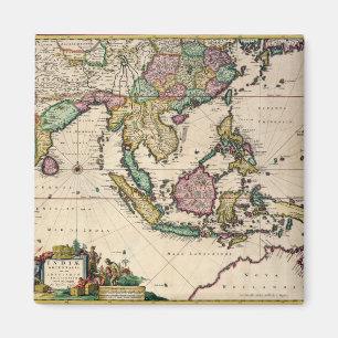 Indien u. Ceylon nach Australien Magnet