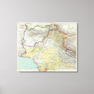 Indien und Afganistan Leinwanddruck