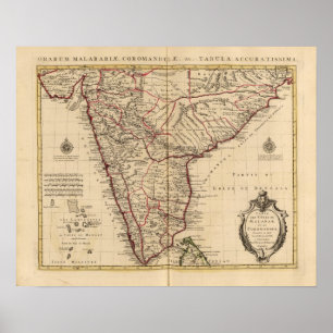 Indien und Bangladesch Poster